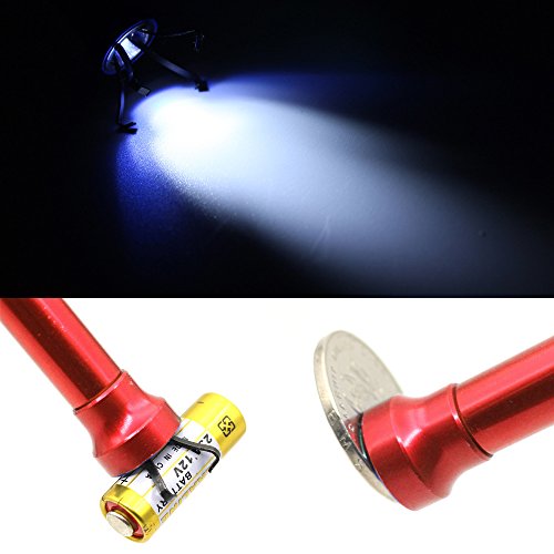 HARDK-Claw Magnetic Pick-up Tool 4 Claws with Bright LED Light Flexible Spring Magnet Grab Grabber Fingers Prongs for Garbage Pick up,arm Extension - Thumbnail 5