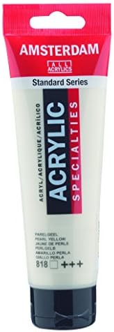 Amsterdam ACRY.Paint PEARLYELLO, Pearl Yellow, 120 ml (Pack of 1)