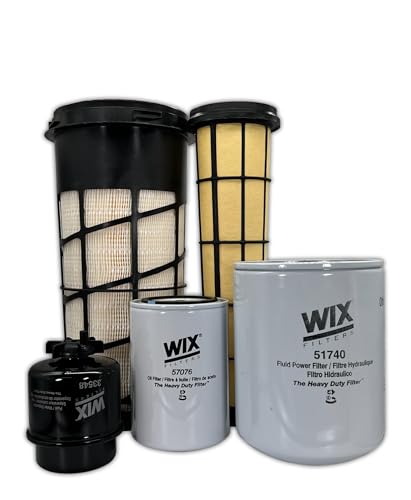 HERO Maintenance Filter Kit For John Deere 5055E Utility Tractor Filters Compatible With OEM RE282286 RE282287 RE519626 RE45864 RE60021 Tier 2