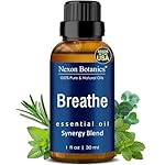 Breathe Essential Oil Blend 30 ml - Breath Sinus Relief with Menthol Oils - for Humidifiers, Diffusers, and Aromatherapy - Nexon Botanics