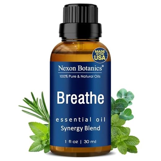 Breathe Essential Oil Blend 30 ml - Pure, Natural Breath Easy Essential Oil from Eucalyptus, Peppermint, Rosemary, Niaouli - Helps Ease Sinus, Colds, Cough, and Congestion - Nexon Botanics
