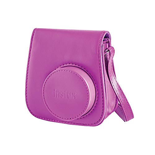 Câmera Instantânea Fujifilm Instax Mini 9 Com 3 Filtros Coloridos, Bolsa e Filme 10 Poses – Roxo Aça