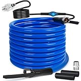 50FT Heated Water Hose for RV,Heated Drinking Water Hose with Thermostat,Lead and BPA Free,1/2" Inner Diameter,Temperatures Down to -40°F Self-Regulating,Blue Appearance