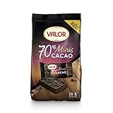 Una cuidada selección de algunos de los mejores cacaos del mundo y la combinación de estos dan lugar al chocolate más intenso y auténtico de la gama de Minis de Chocolates Valor.