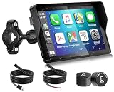 YZW Wireless Motorcycle Carplay, 5 Inch Portable Motor...