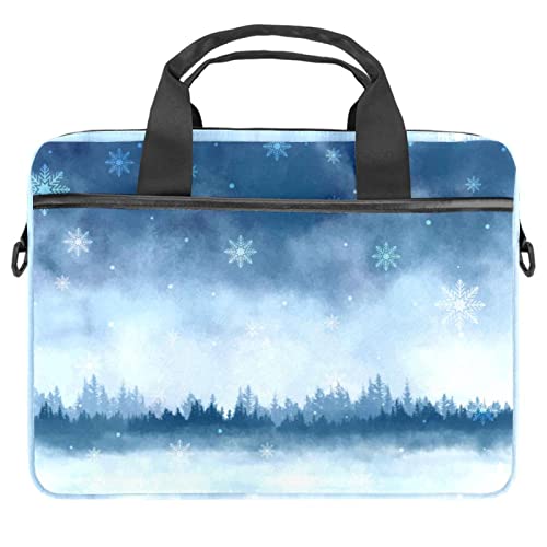 Sac ordinateur portable 13 pouces étanche motif hiver pour trajets urbains et télétravail
