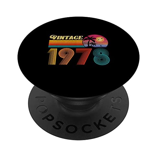 Regalo de 45 cumpleaños para hombres y mujeres, retro, vintage, 1978 PopSockets PopGrip Intercambiable