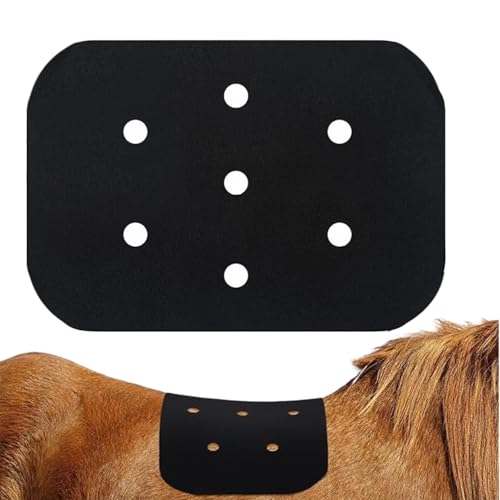 Manta – Fieltro + , 15,75 x 10,63 x 0,39 pulgadas, alfombrilla para montar a caballo, cojín transpirable, para doma, carreras, competición, entrenamiento, senderismo, equitación, exterior, equitación