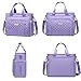 AIJIEKE Insulated Lunch Bag for Women, Lunch Box, Lunch Tote for Work, Large Leak Proof Cooler Bag with Removable Strap, Adult Reusable Lunchbag for Picnic Office Beach, Light Purple