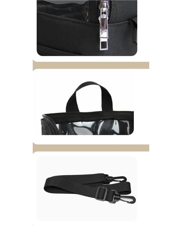 Borsa for pennelli da trucco grande capacità borsa con cerniera diagonale
