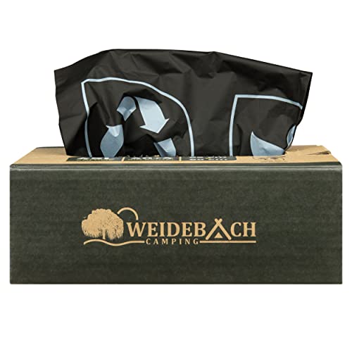 Weidebach® 44 Stück biologisch abbaubare Toilettenbeutel, 45L Toilettenbeutel Campingtoilette, 100% wasserdichte Campingtoilette Beutel, Notfall Toilettenbeutel für alle gängigen Campingtoiletten