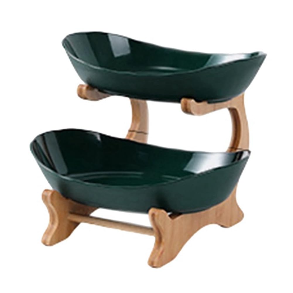 CTRLZS Fruit Tray Racks Table Plates Dinnerware Kitchen Fruit Bowl Partitioned Candy Cake Trays Tableware Dishes C