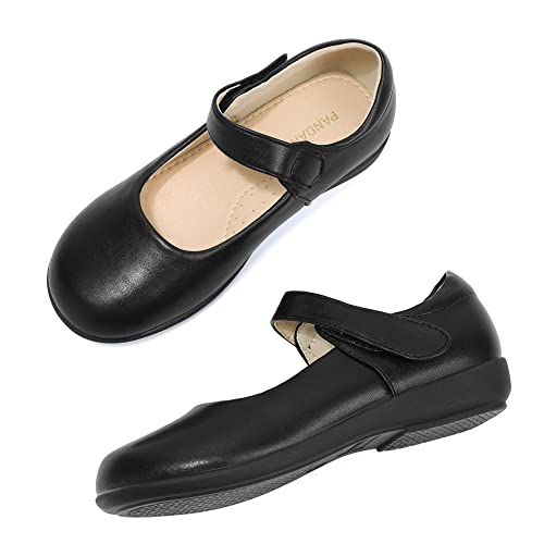 PANDANINJIA Girls Mary Jane School Uniform Dress Shoes Girl Flats for Toddler Little Big Kids4