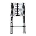 Telesladder 16 Step Portablecopiladder 7M/23Ftstraight Ladder Extra Loaluminum Liftable Ladder with Slip-Proof Feet Marriage