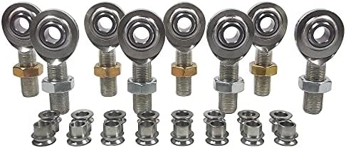 QSC 5/8 X 3/4-16 Economy 4-Link Rod End Kit with 5/8-1/2 High Misalignment Spacers, Rod End, Heim Joint