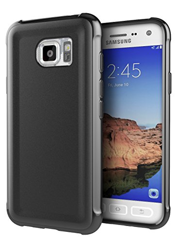 Galaxy S7 Active Case, Cimo [Matte] Premium Slim Fit Flexible TPU Case for Samsung Galaxy S7 Active (2016) - Black