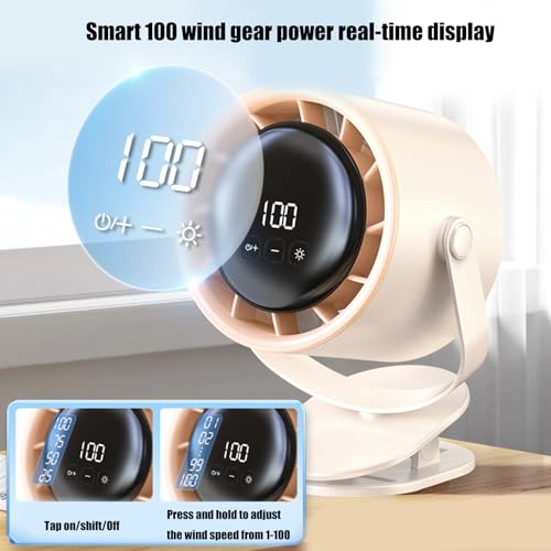 Petit ventilateur de bureau silencieux usb à rotation 360 pour domicile - 8