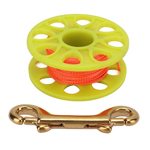 Xolsurg Scuba Diving Plastic Reel with Double Ended Hook Sturdy and Underwater