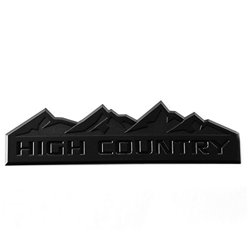 Yoaoo 3X Genuine Black High Country Emblem Badges Door Tailgate 3D Nameplate For Silverado 1500 2500Hd Sierra 3500Hd Oem #TOP2