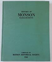 History of Monson Massachusetts B001C921I2 Book Cover