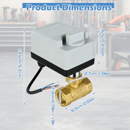 Válvula de bola de motor de 2 vías DN25 y AC220V optimizada para control preciso de fluidos 4