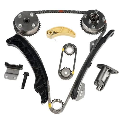 Htostar Racing Timing Chain Kit 2 VVT Gear Sprocket Kit Compatible With Toyota Prius Corolla Matrix Scion XD Pontiac Vibe 1.8L 2009-2015 Replace For 13070-0T010 13050-0T010