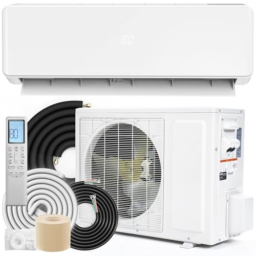 Image of YITAHOME 20 SEER2 24000BTU Mini Split AC /Heating System 208-230V, Pre-charged Inverter AC Cool & Heat Up to 1500 Sq. Ft, Pure Design, Compatible with 3 Level Eco Mode, Complete Installation Kit, White