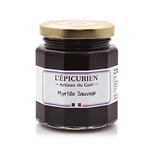 L'Epicurien - Confiture artisanale - Handwerklich hergestellte Konfitüre mit wilder Heidelbeere (61% Fruchtanteil) - 210 g Cover