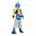 QWEIAS Drachen Ball Goku Super Saiyan Gogeta Action Figure Anime Statuen Cooles Action Charakter Realistische Modell Spielzeug Puppen Desktop Dekorationen Sammlerstücke Blue-32CM