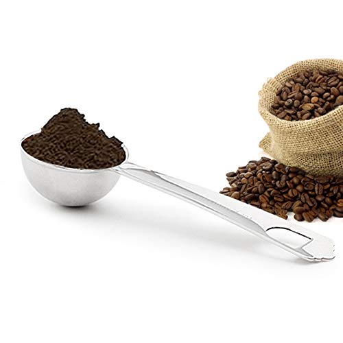 Genérico Cuchara medidora 100pcs / Lot 20ml 304 de Acero Inoxidable de café condimento Cuchara dosificadora 20 ml de Mezcla de Leche en Polvo Suministros cucharilla de café