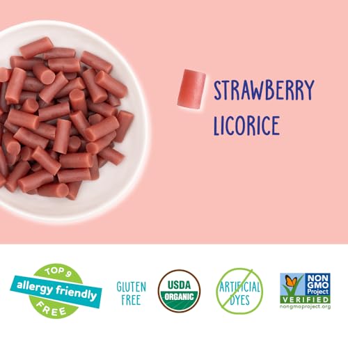 Yumearth ASINPPOSPRME23629 Organic Gluten Free Strawberry Licorice Snack Packs - Allergy Friendly, Gluten Free, Non-Gmo, Vegan thumb #3