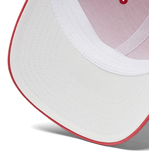 Columbia Unisex Pfg Logo Mesh Ball Cap - High, Red Hibiscus/White/Hook, Small/Medium #TOP2