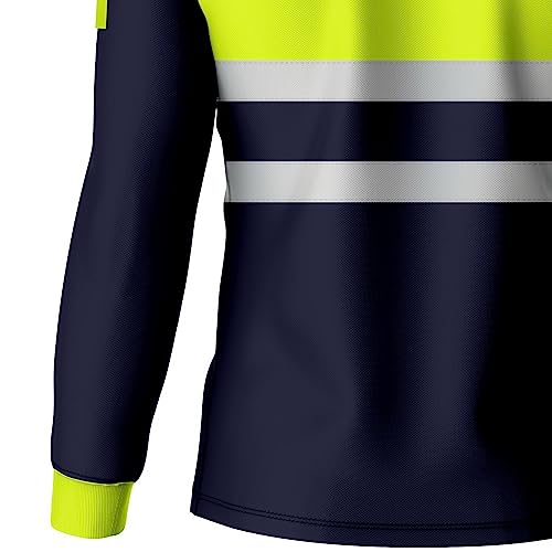 Polo de manga larga reflectante que evita la sudoración y garantiza la seguridad laboral del operario 6
