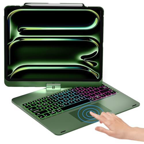 NOKBABO Keyboard Case for iPad Pro 13 & iPad Air 13，Pro 12.9 - Dark Green