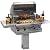 Solaire 30 Inch All Infrared Natural Gas Grill with Rotisserie On In-Ground Post - SOL-AGBQ-30IR-IGP-NG