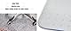 TUKA-i-AKUT 6st. 90 x 120 cm Teppich-Bodenschutzmatte mit Lippe, Teppichböden Schutzmatte Bürostuhlmatte, Schreibtischstuhl Unterlage, Teppich Stuhlmatte mit Nieten, Milchig Transparent TKD4012-6X