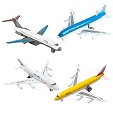 4 Pcs Toy Plane, Aeroplane Toys, Airplane Toys, Airplane Toys, For 3 4 5 6 Years Old Boys Girls, Die Cast Aircraft Plane Models, Kids' Play Vehicles Aeroplane Airplanes For Kids Birthday Gifts ﻿