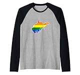 West Virginia Map USA State Rainbow Pride Flag