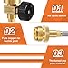 Jkjhbhged Welding Torch Hose CGA600 1.5M (5Ft) Hose and Belt Hook for MAPP Torch Extension Kit, Orange & Silver