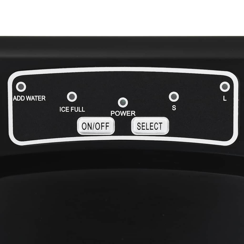 Compact et élégant – machine à glaçons noire