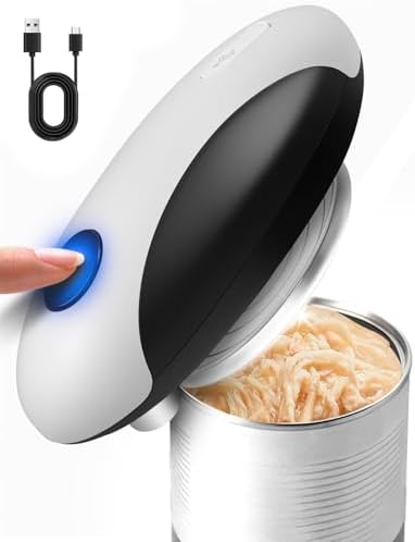 Rechargeable Electric Can Opener, One Touch Safety Automatic Can ...