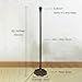 errzom Tiffany Torchiere Floor Lamp Base Only Replacement for 12-14 Inch Wide Stained Glass Lampshade Pole Height 63 Inches Bronze Finishing Corner Standing Lighting Resin Base