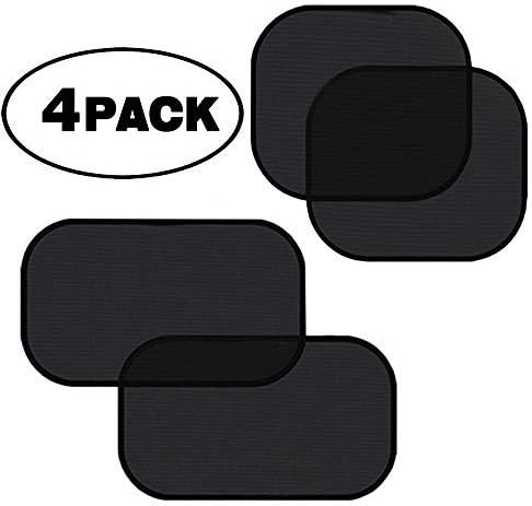 NEVOC Car Sunshade, Car Window Sun Shade Protector for Side and Rear Window Windshield, Sun/Glare/UV Rays Protection for Baby, Kids, Pets. (4 Pack) (20 x 12 17 x 15 inches)