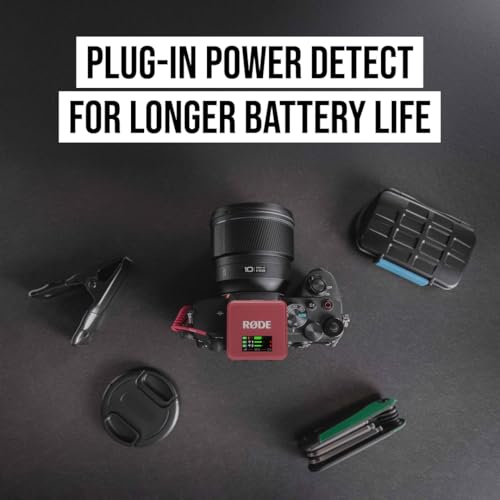 Image of Rode R DE Wireless GO (Gen 3) Compact Wireless Mic Pristine Audio, 32-bit Float Recording, Automatic Level Control, for Phones, Cameras and Computers (Rose)