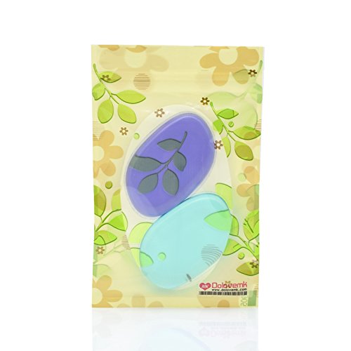 Dolovemk 2Pcs Beauty Sili-Sponge Silicone Makeup Sponge Blending Pad For Bb Cream Liquid #TOP4