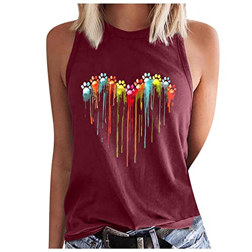 NUSGEAR 2024 Camisetas sin Manga Mujer Verano Moda color sólido Camisola Casual Camisetas de Tirantes Cuello redondo deportivo Cómodo Fiesta Chaleco Tops Suelto Basic Shirt tee Camisa playa