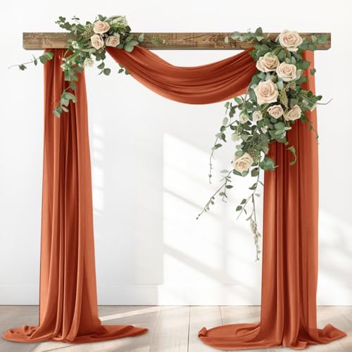 Santaben Terracotta Fall Elegant Arch Draping Fabric Outdoor Curtain Review: A Stunning Addition to Your Outdoor Space?