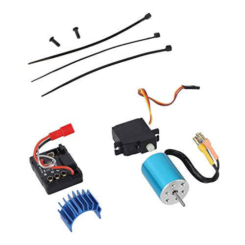 RC Car Brushless ESC, RC Brushless Motor ESC Kit 1/16 Practical for