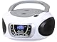 Trevi CMP 510 DAB, tragbares Stereo, Radio mit CD-Player, MP3-Player, DAB+ / FM-Radio, USB-Eingänge und AUX-IN, digitales Display mit LED-Punkt-Matrix, hohe Lesbarkeit, schwenkbare Teleskopantenne,
