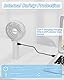 iEGrow Handventilator Tragbarer Mini Ventilatoren USB Wiederaufladbarer [2-9 Betriebsstunden] 3 Geschwindigkeiten Aufladbarem Batterie für Reisen Zuhause (Weiß)